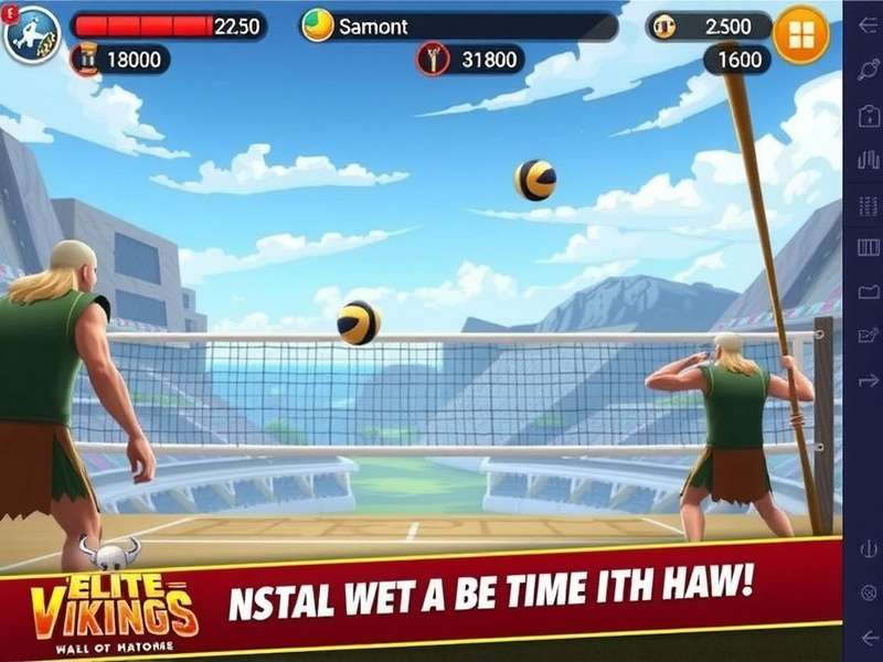 Elite Volley Vikings Game Screenshot